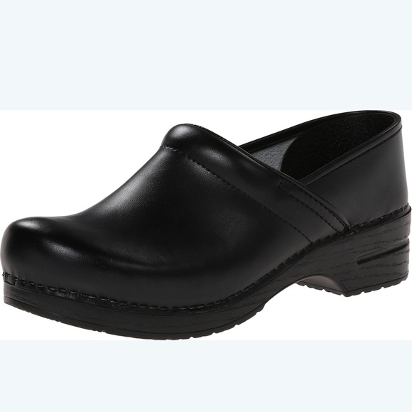 Dansko Shoes - Dansko‎ Black Leather Professional Clogs Slip On Shoes Womens Size 38